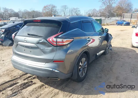2015 Nissan Murano Sl из США, поврежденный, VIN 5N1AZ2MH0FN224320